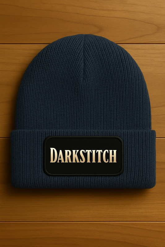 DarkStitch muts met afneembare patch